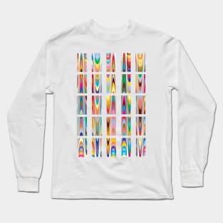 geometric Long Sleeve T-Shirt